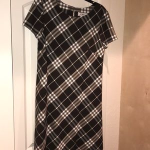 Tan black and white dress NWOTs